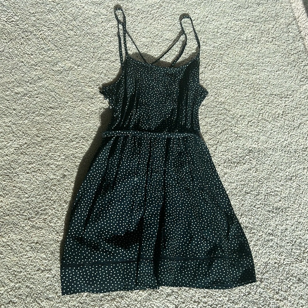 Abercrombie and Fitch summer dress size small.  Navy with white